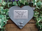 Personalised Teddy Heart with Plaque